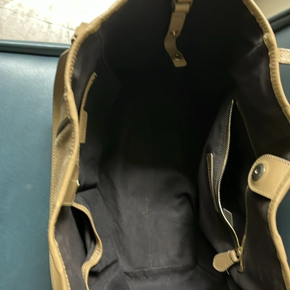 Unique Burberry tote /suede panels - Picture 8 of 11